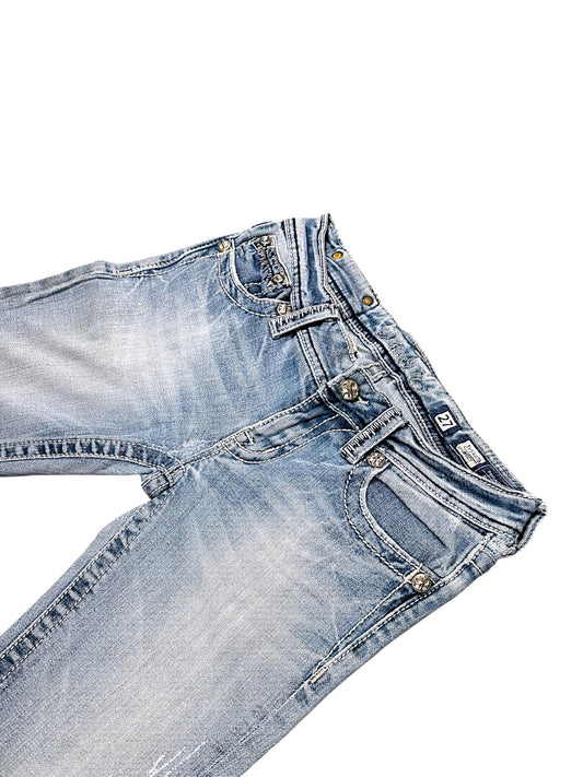 Vintage Miss Me Y2K Low Waist Bootcut / Flared Damenjeans (M)