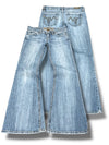 Vintage Y2K lavtaljede damejeans med svaj (M)