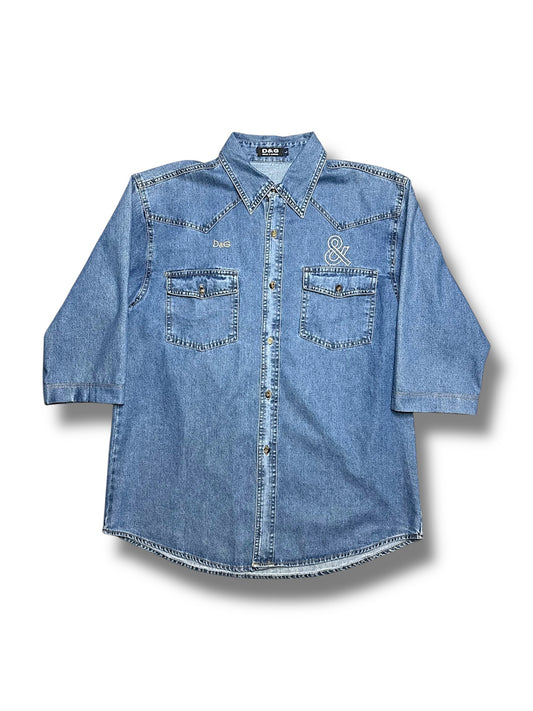 Vintage Dolce & Gabbana Jeanshemd (L)