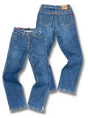 Vintage Edwin Straight Leg Damenjeans (M) – Vorder- und Rückansicht