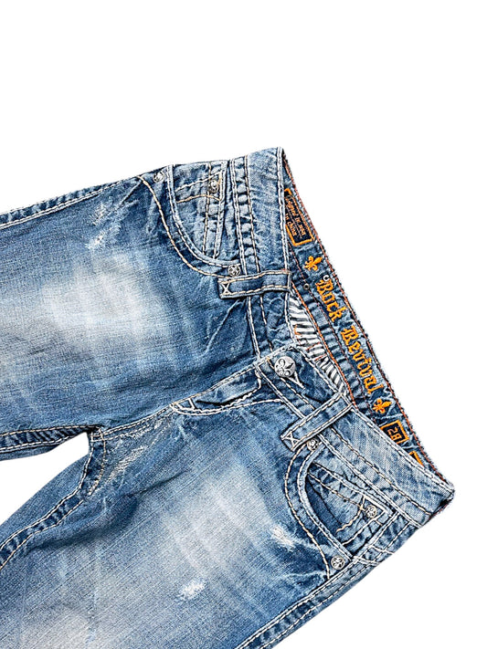 Vintage Rock Revival Y2K Straight Leg Jeans (S)
