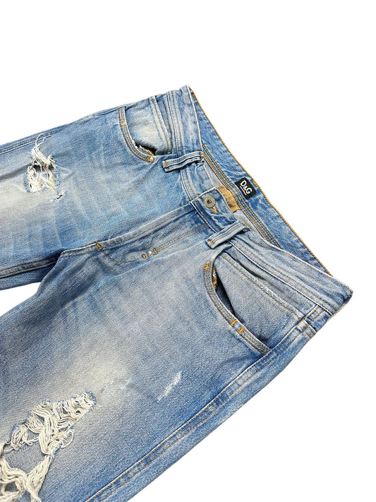 Vintage Dolce & Gabbana Y2K Straight Leg Jeans (M) – Detailaufnahme 1