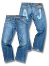 Vintage Armani Jeans Y2K Baggy Jeans (XL) – Vorder- und Rückansicht