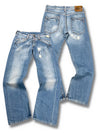 Vintage Replay Y2K Flared Jeans (L) – Vorder- und Rückansicht