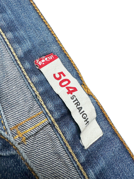 Vintage Levi’s Straight Leg Jeans „504 Straight“ (M) – Detailaufnahme 1