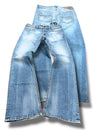 Vintage Diesel lavtaljede bootcut / svajer damejeans (XL)