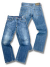 Vintage Diesel Straight Leg Jeans „Kajo“ (L) – Vorder- und Rückansicht