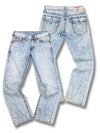 Vintage True Religion Y2K Straight Leg Jeans (M) – Vorder- und Rückansicht