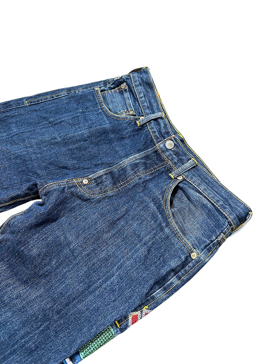 Vintage Evisu Japan Style Y2K Straight Leg Jeans (M) – Detailaufnahme 1
