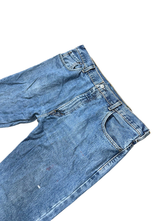 Vintage Levi’s Flared Jeans „517 Bootcut“ (XL) – Detailaufnahme 1