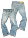 Vintage Levi’s Y2K Flared Jeans „527 Bootcut“ (S) – Vorder- und Rückansicht