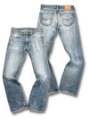 Vintage Levi’s Y2K Flared Jeans „527 Bootcut“ (M) – Vorder- und Rückansicht