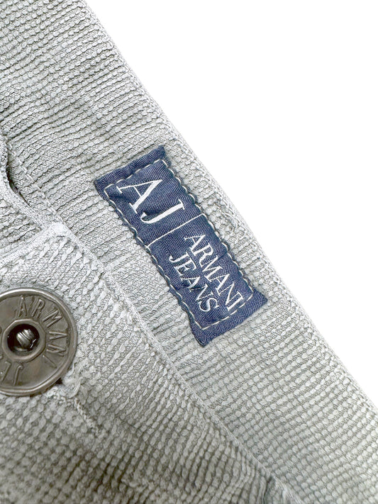 Vintage Armani Straight Leg Cordhose (M) – Detailaufnahme 1