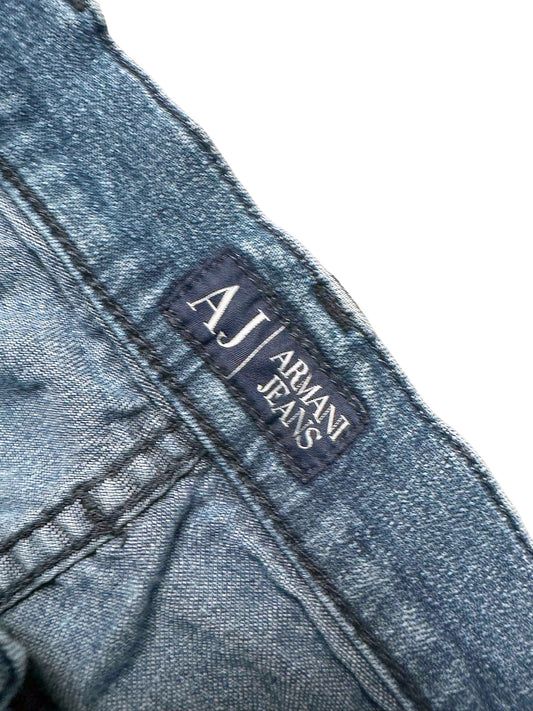 Vintage Armani Y2K Straight Leg Jeans (S) – Detailaufnahme 1