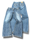 Vintage Amethyst Y2K Low Waist Bootcut / Flared Damenjeans (S)