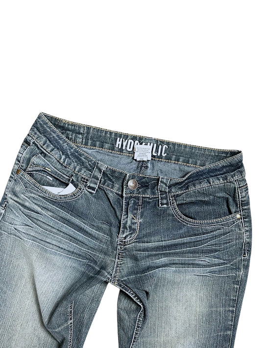 Vintage Hydraulic Y2K Low Waist Bootcut / Flared Damenjeans (M)