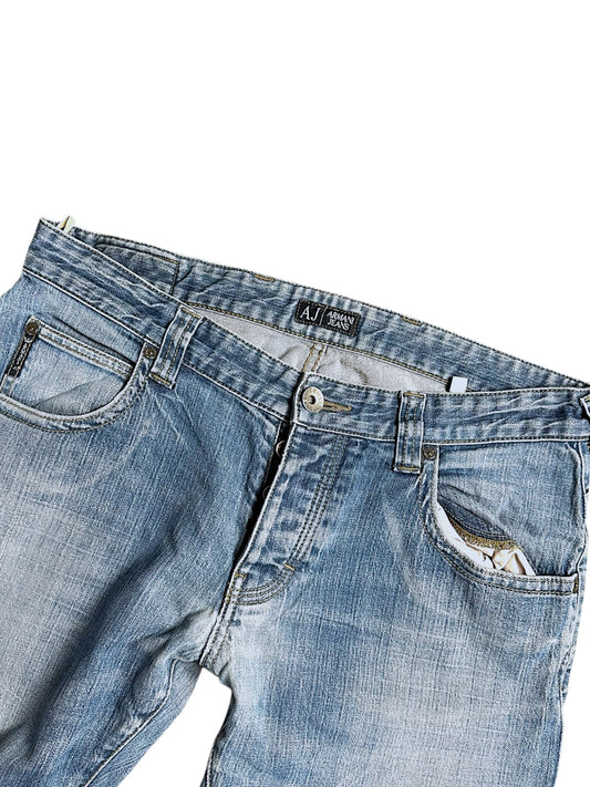 Vintage Armani Straight Leg Jeans (M)
