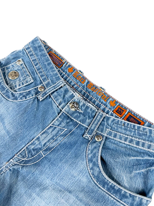 Vintage Rock Revival Y2K Straight Leg Jeans (M)