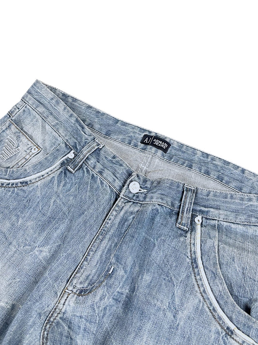 Vintage Armani Y2K Baggy Jeans (L)