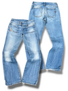 Vintage Diesel Low Waist Bootcut / Flared Damenjeans „HUSHDS“ (S)