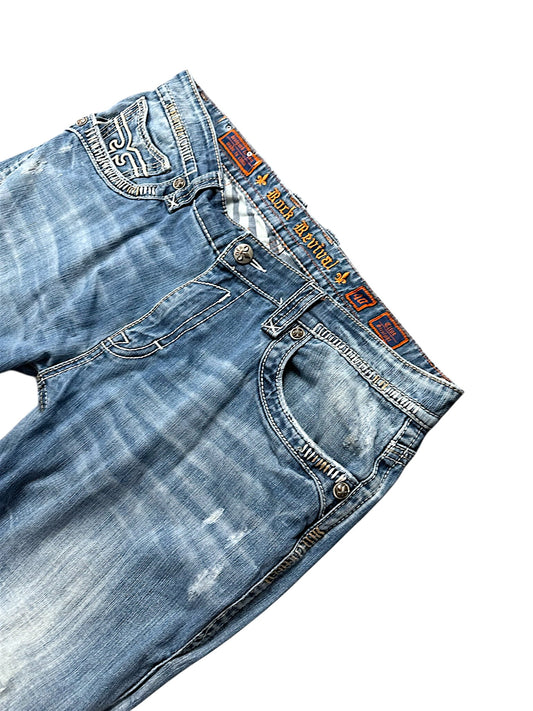 Vintage Rock Revival Y2K Baggy Jeans (XXL)