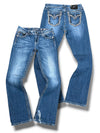 Vintage Miss Me Y2K Bootcut / Flared Damenjeans (XL)
