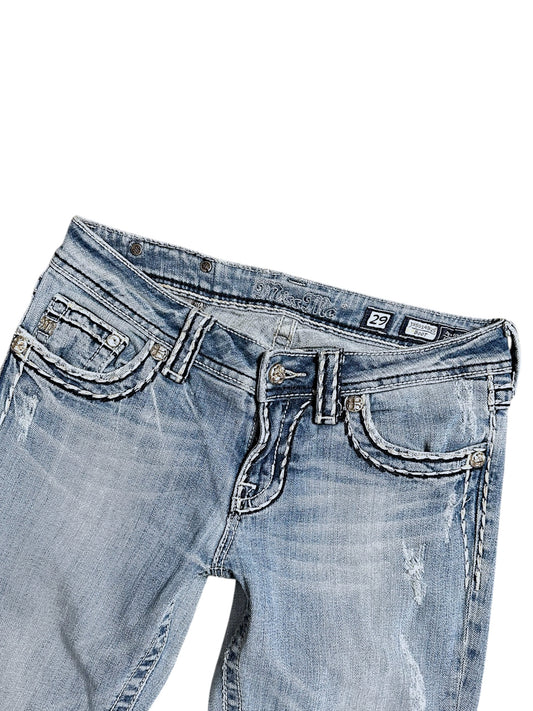Vintage Miss Me Y2K Low Waist Bootcut / Flared Damenjeans (M)