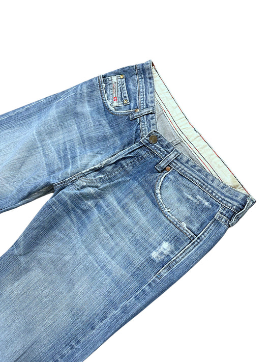 Vintage Diesel Y2K Flared Jeans (S) – Detailaufnahme 1