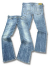 Vintage Diesel Flared Jeans „Zatiny“ (L) – Vorder- und Rückansicht
