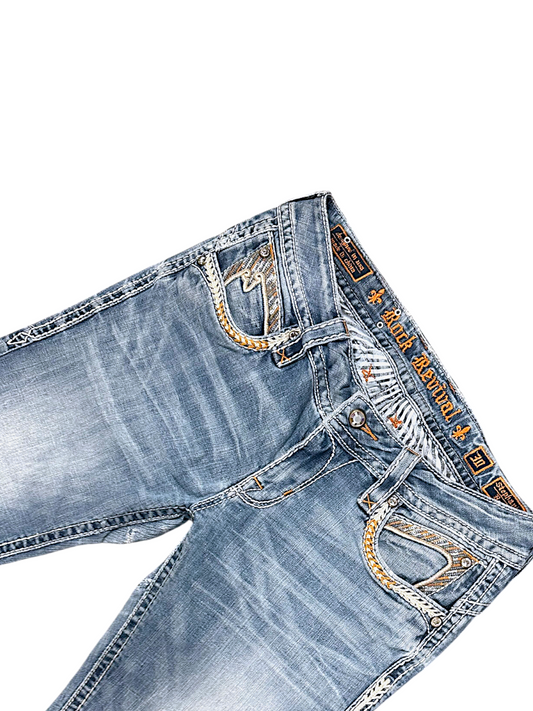 Vintage Rock Revival Y2K Bootcut / Flared Damenjeans (XL)