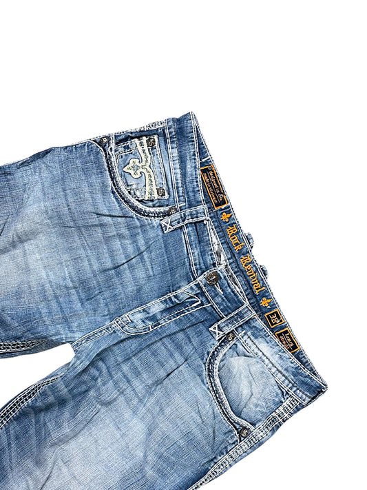 Vintage Rock Revival Y2K Baggy Jeans (L)