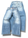 Vintage Y2K Embroidery Baggy Jeans (M)