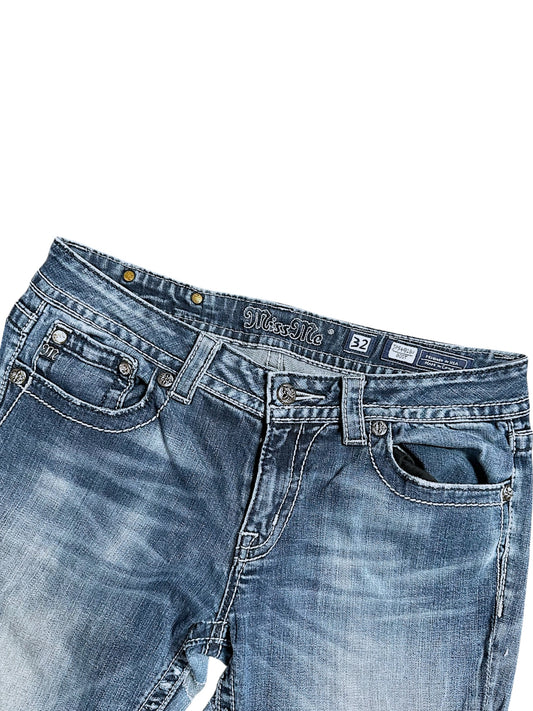 Vintage Miss Me Y2K Low Waist Bootcut / Flared Damenjeans (M)