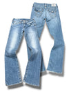 Vintage True Religion Y2K Low Waist Bootcut Damenjeans (L)