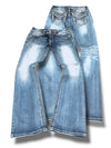 Vintage Miss Me Y2K lavtaljede bootcut / svajer damejeans (M)