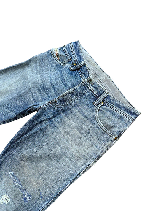 Vintage Diesel Y2K Flared Jeans (S) – Detailaufnahme 1