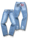 Vintage Dolce & Gabbana Y2K Straight Leg Jeans (L) – Vorder- und Rückansicht