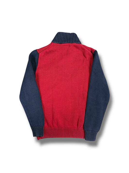 Vintage Ralph Lauren „Big Pony“ Pullover mit Kragen (S)