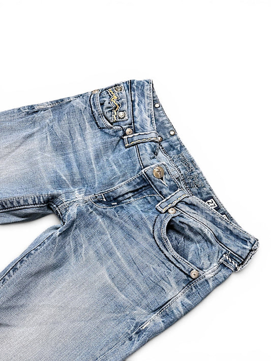 Vintage Miss Me Y2K Low Waist Bootcut / Flared Damenjeans (M)
