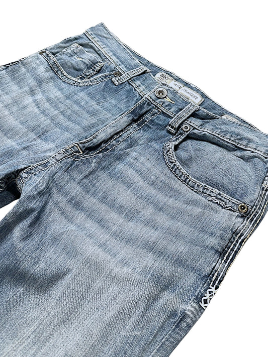 Vintage Y2K Embroidery Straight Leg Jeans (M)