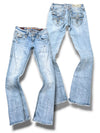 Vintage Rock Revival Y2K Low Waist Bootcut Damenjeans (S)