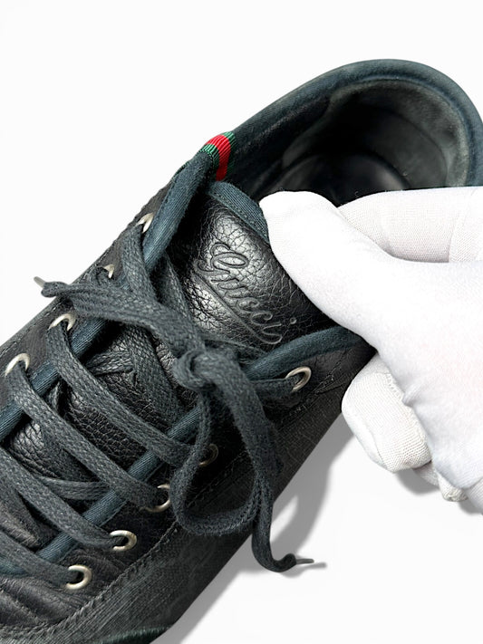 Vintage Gucci Canvas Low-Top Schuhe (42)
