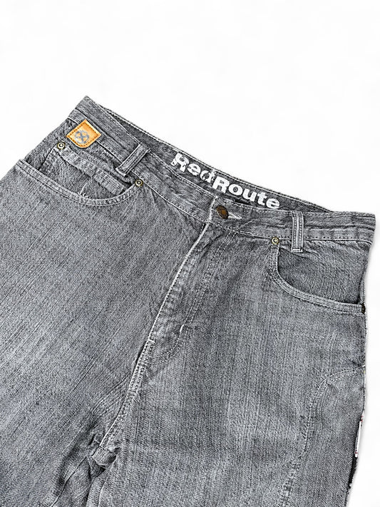 Vintage Red Route y2k Jeans (S)
