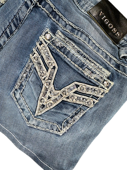Vintage Embroidery Y2K Rock (L)