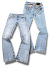 Vintage Miss Me Y2K Low Waist Bootcut / Flared Damenjeans (M)