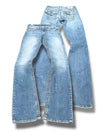 Vintage True Religion Y2K lavtaljede bootcut / svajerjeans til kvinder (M)