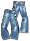 Vintage Desigual Y2K Flared Damenjeans (L)