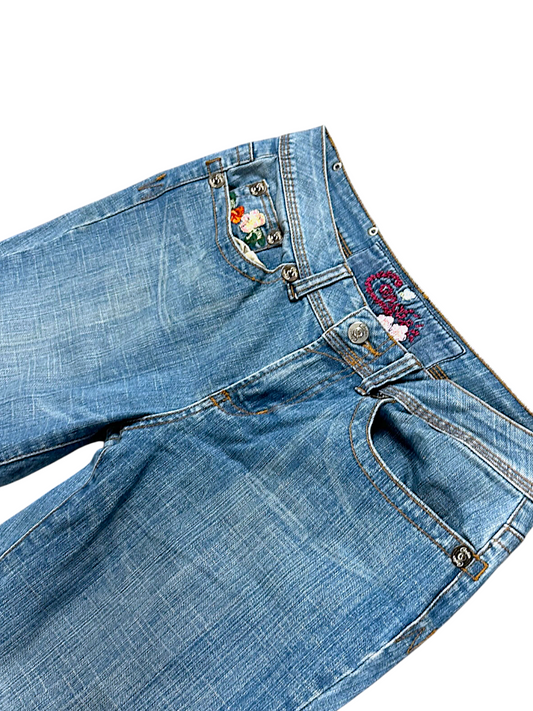 Vintage Japan Style Y2K Bootcut / Flared Damenjeans (M)