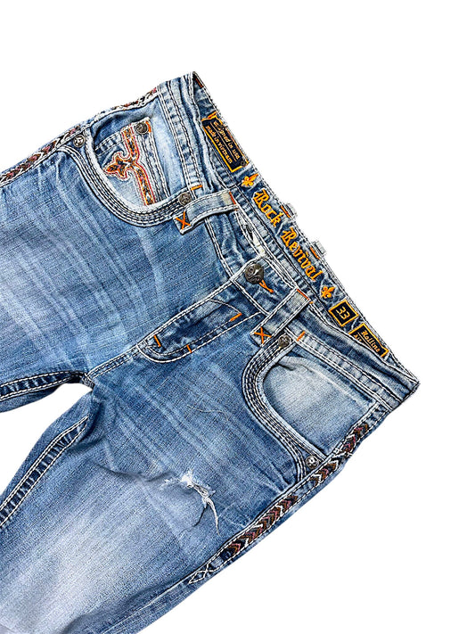 Vintage Rock Revival Y2K Straight Leg Jeans (S)