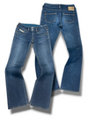 Vintage Diesel Low Waist Bootcut Damenjeans (XL)